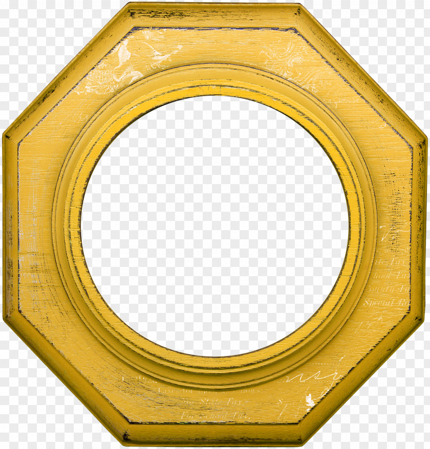 Yellow Frame Picture PNG