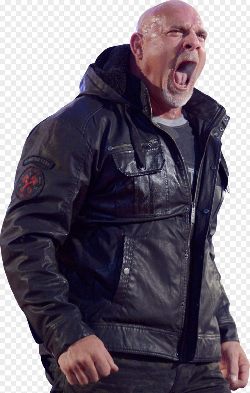 Bill Goldberg Hoodie Leather Jacket Coat PNG