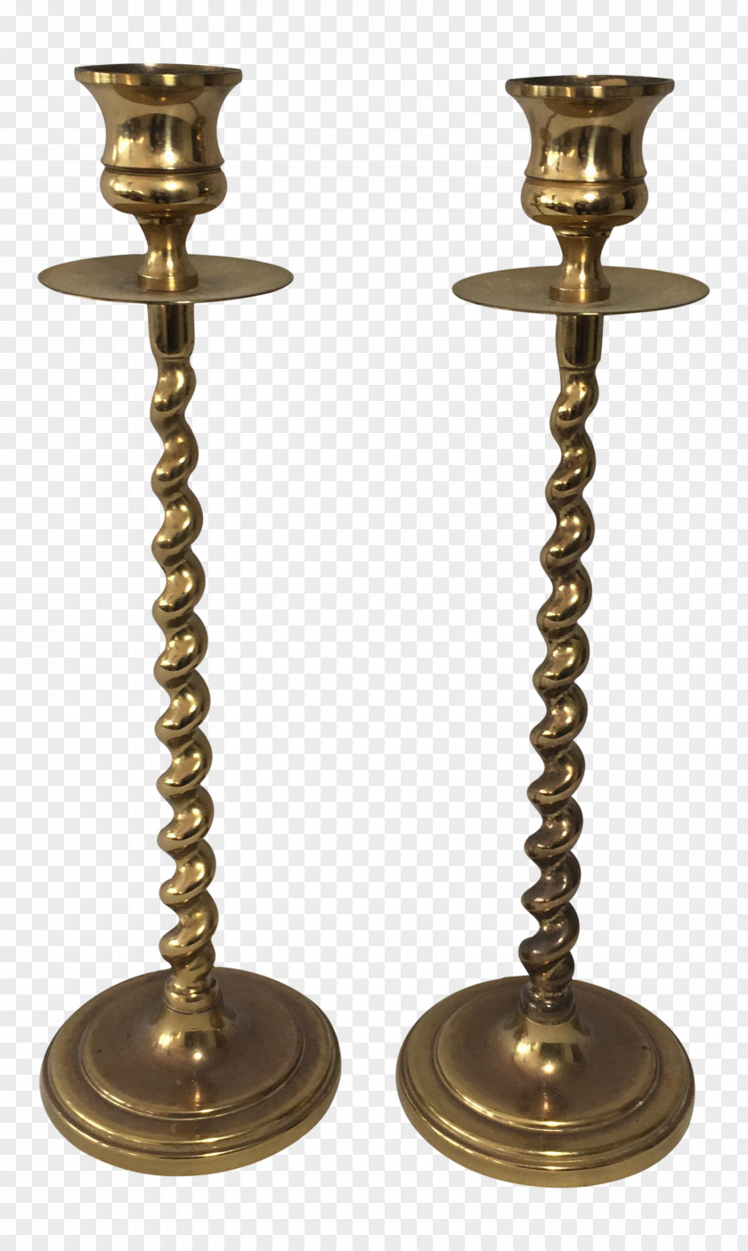 Brass Candlestick Sconce Table PNG