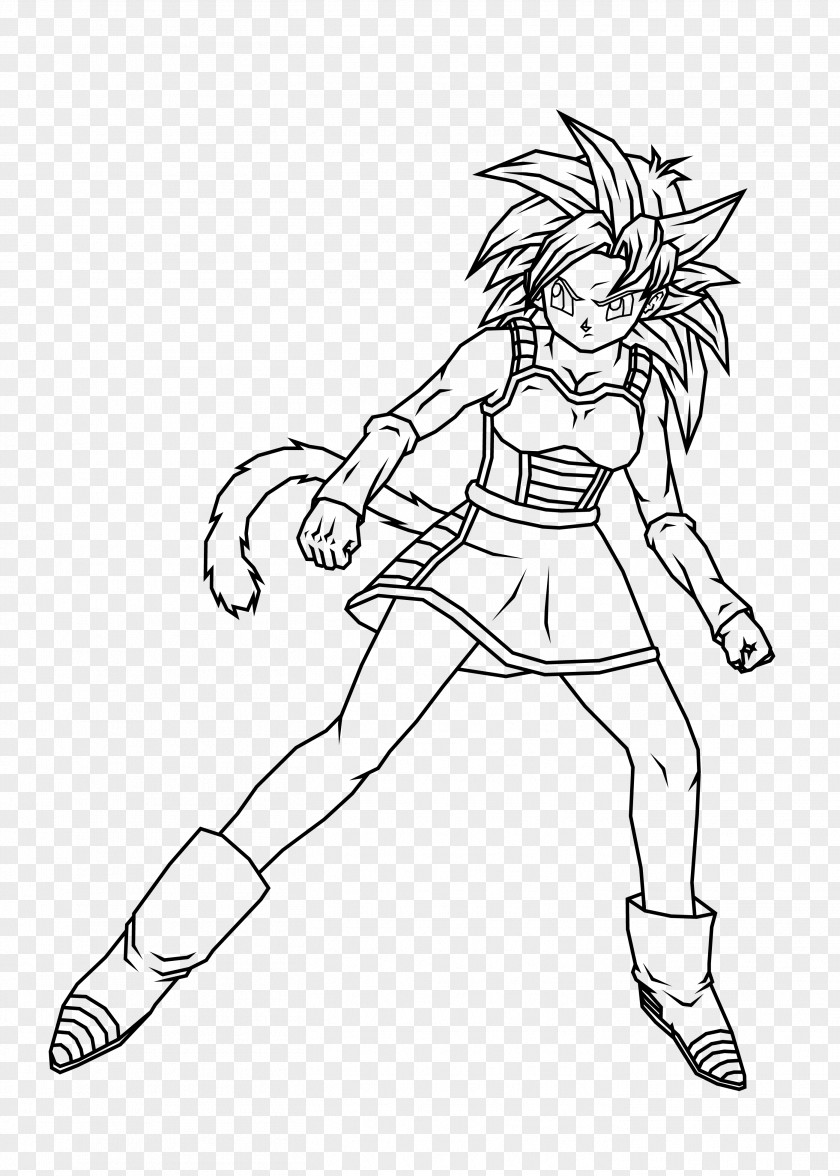 Goku Gine Line Art Bardock Trunks PNG