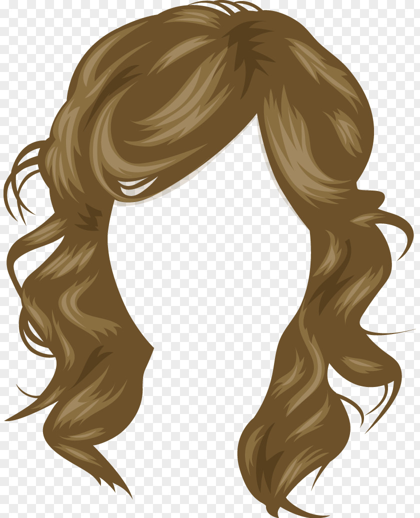 Vector Ms. Hair Hairstyle Wig Brown Clip Art PNG