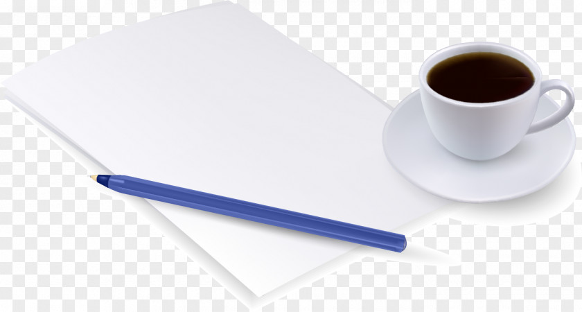 Vector Painted White Coffee Cup PNG