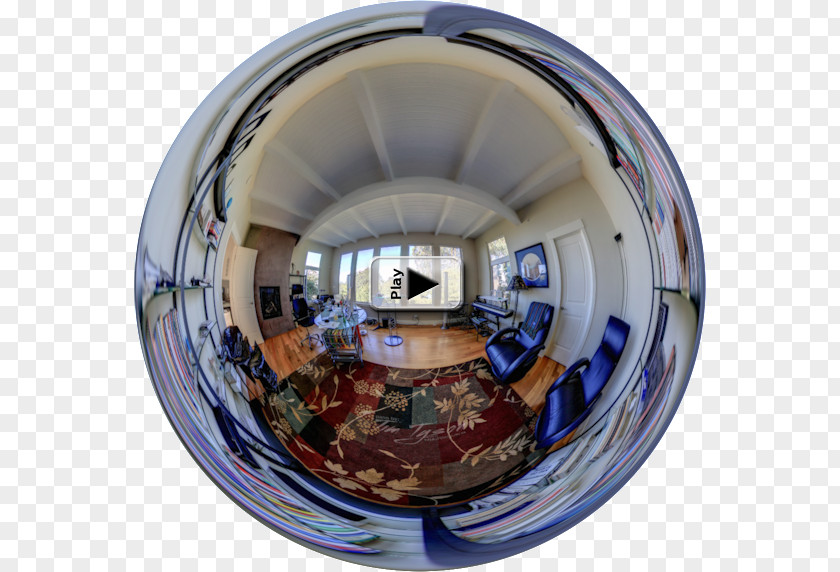 Vimeo Play Button Fisheye Lens Sphere Camera PNG