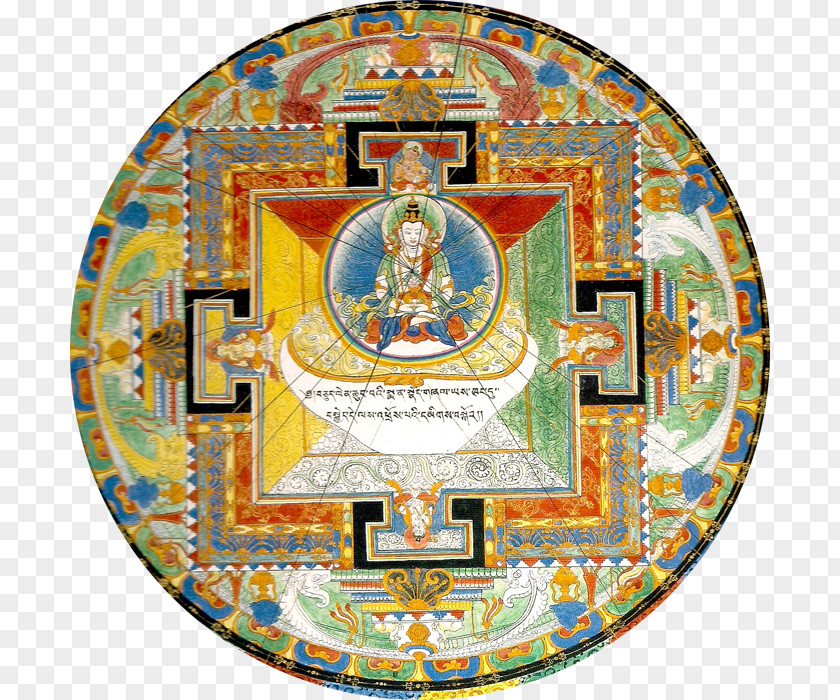 Buddhist Mandala Symmetry PNG
