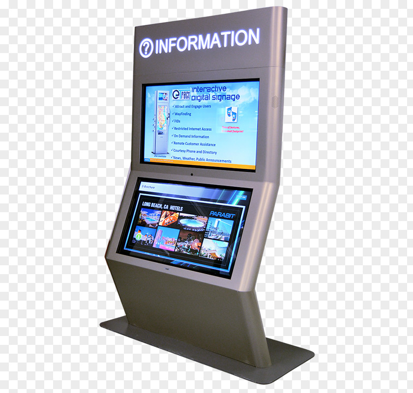 Digital Signage Signs Electronic Computer Monitors Information PNG