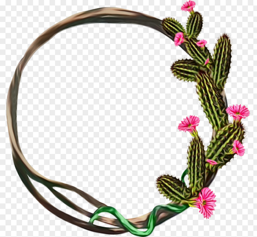 Jewellery Headband Watercolor Flower Background PNG