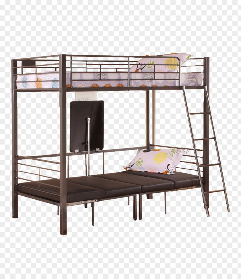 Multi-functional Bed Frame Bunk Table Drawer PNG