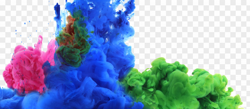 Water Blooming Color Ink Paint Drop PNG