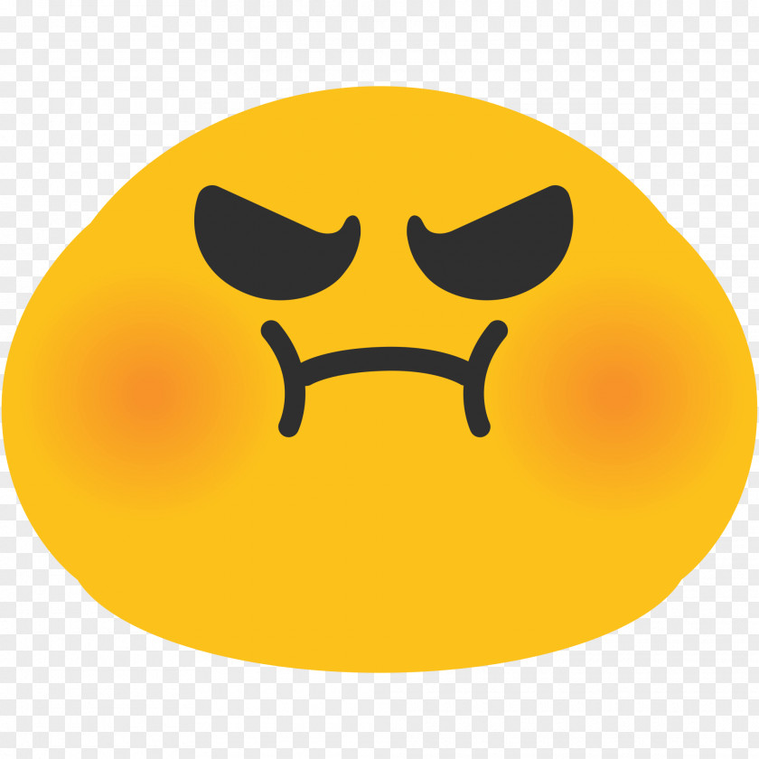 Emoji Angry Face Android Emoticon SMS PNG