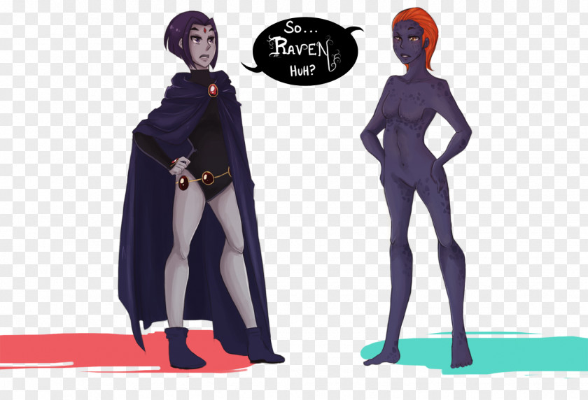 Mystique Raven Beast Boy Miss Martian Teen Titans PNG