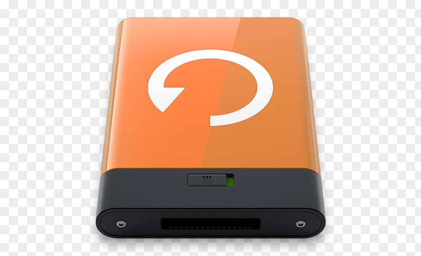 Orange Backup W Electronic Device Gadget Multimedia PNG