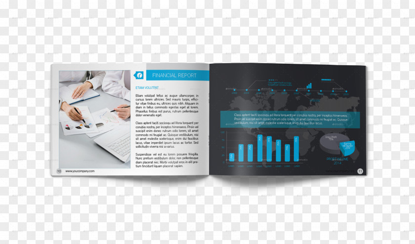 Corporate Brochure Advertising Flyer PNG