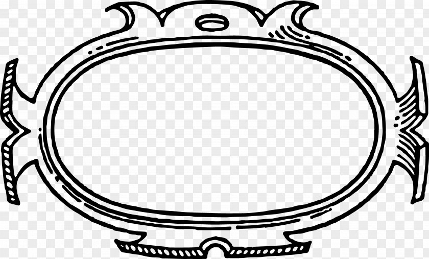 Oval Line Art Circle Background Frame PNG