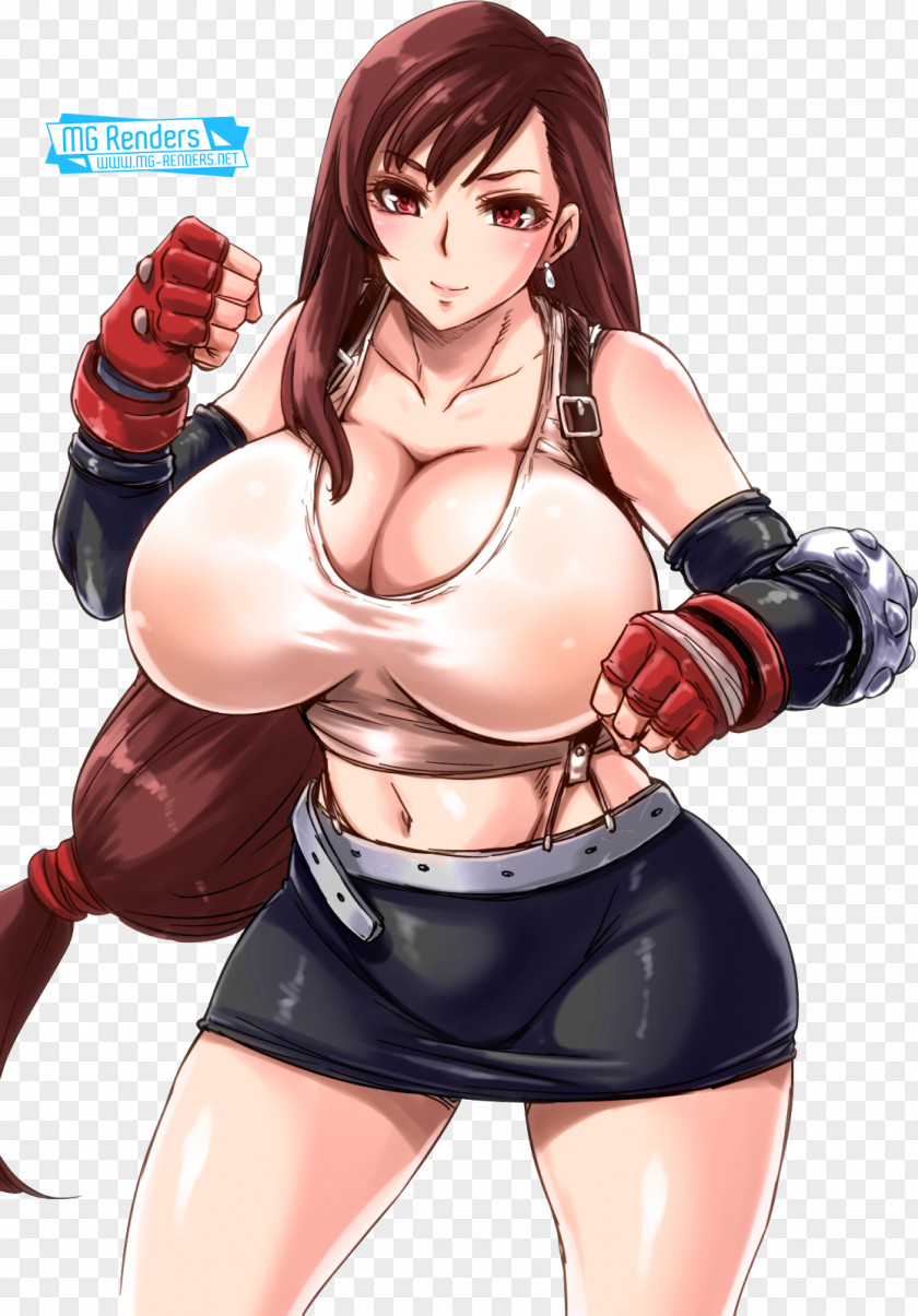Boxing Black Hair Glove Brown Character PNG
