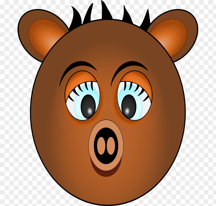 Cartoon Bear Face Royalty-free Clip Art PNG