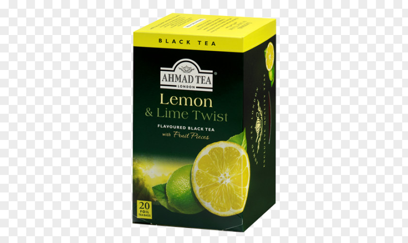 Lemon Twist English Breakfast Tea Lemon-lime Drink Ahmad PNG