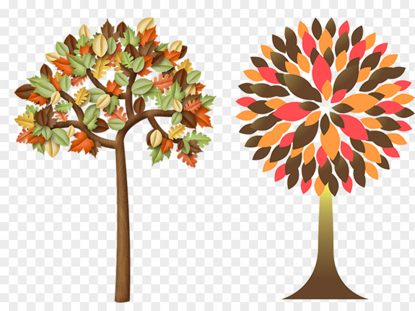 Autumn Trees Material Tree Leaf Color Clip Art PNG