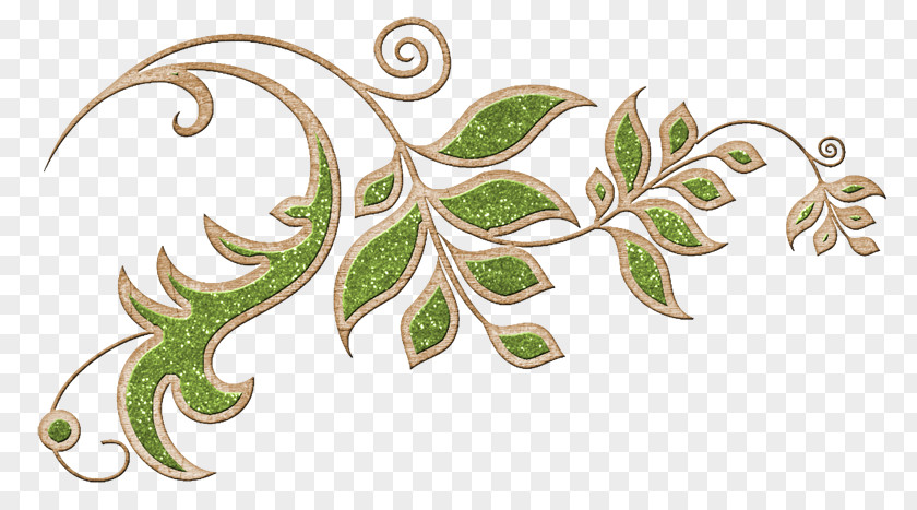 Cartoon Curve Leaves Plant Gold Frame Photography Website Clip Art PNG