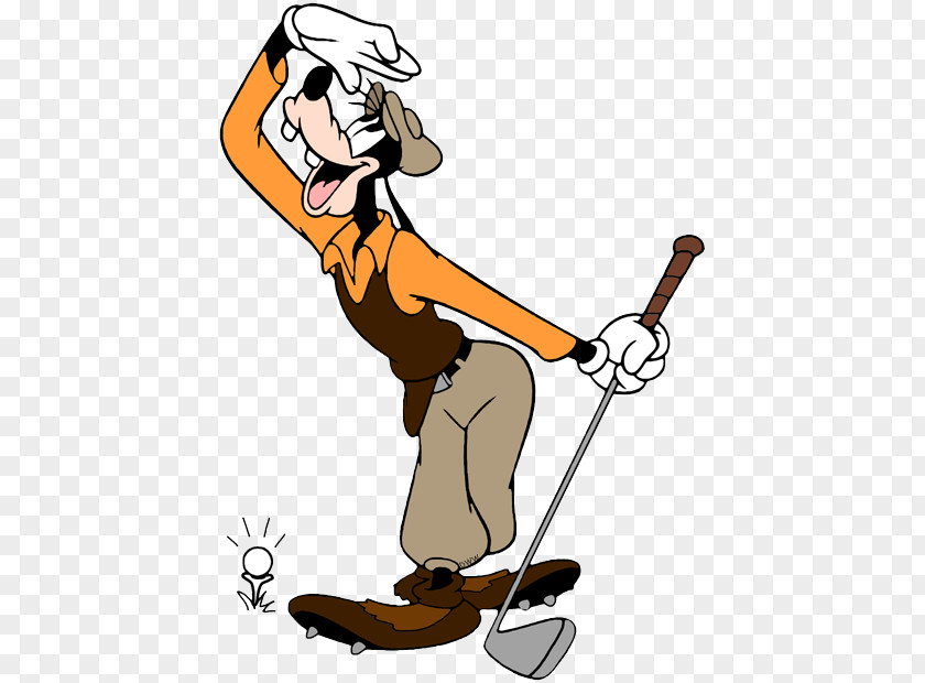 Goofy Golfer Golfbag Coloring Book The Colouring Drawing PNG