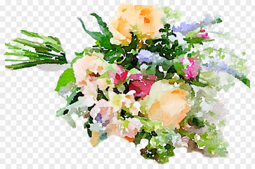 Watercolor Flower Watercolour Flowers Bouquet Cut Floral Design PNG