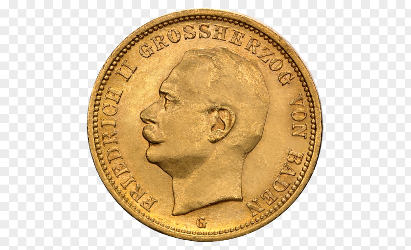 Coin Gold Kingdom Of Prussia Deutsche Mark PNG
