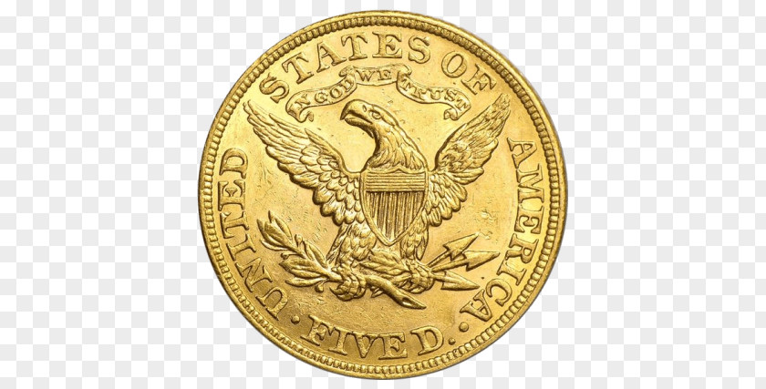 Gold Coin Half Eagle Bullion PNG