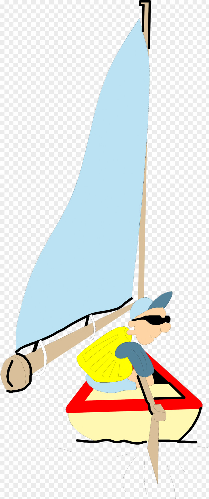 Man Illustration Boating Clip Art PNG