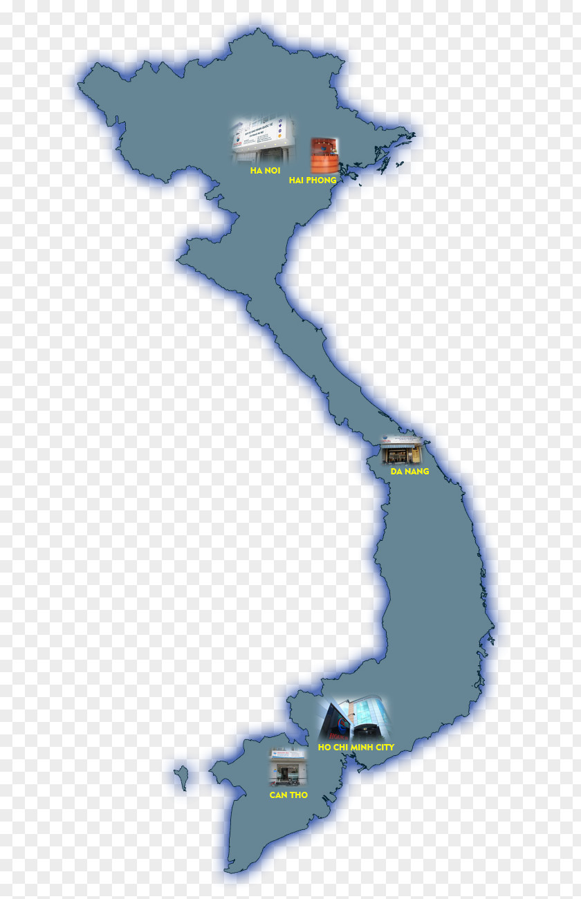 Map North Vietnam Vector PNG