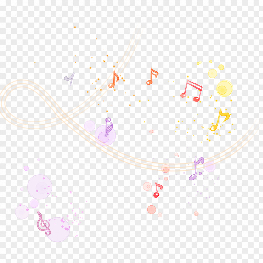 Notes Painted Musical Note Download PNG