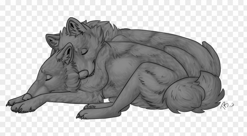 Pig Gray Wolf Drawing Sketch PNG