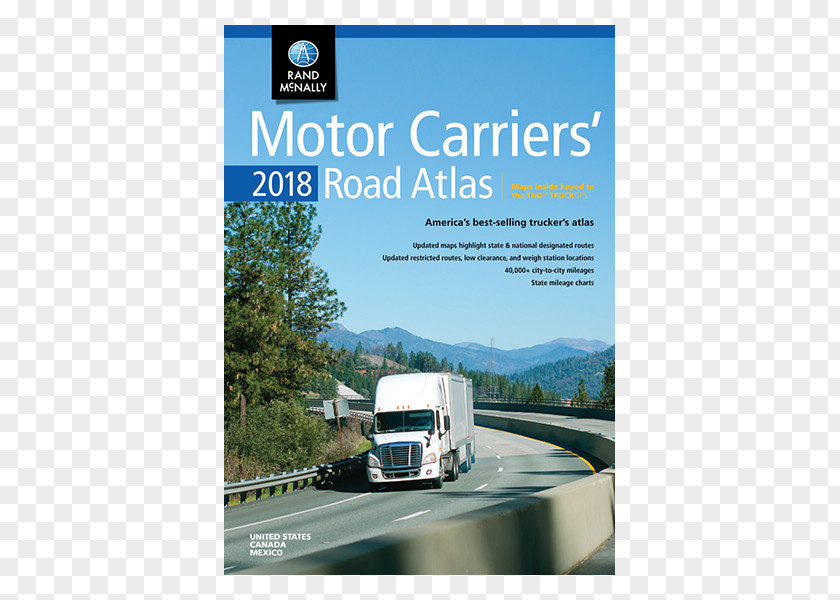 United States 2018 Rand McNally Motor Carriers' Road Atlas: McRa 2009 The Atlas Large Scale: Scale Lsra PNG