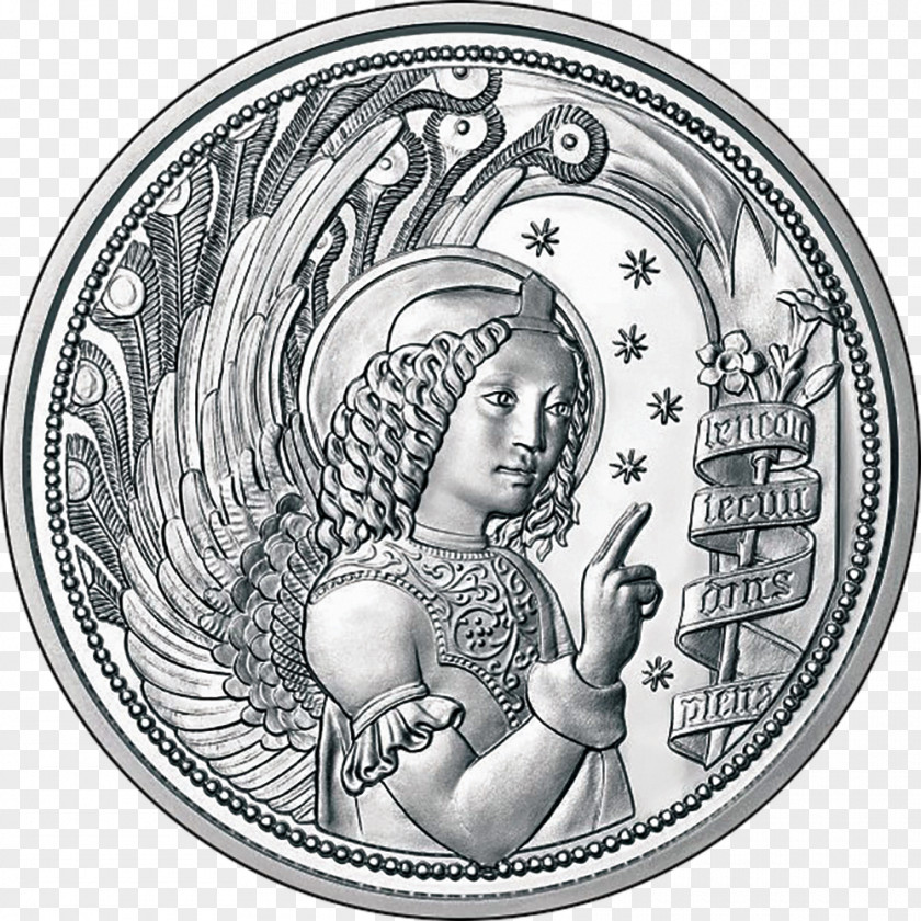 Coin Euro Coins Mint Gabriel Silver PNG