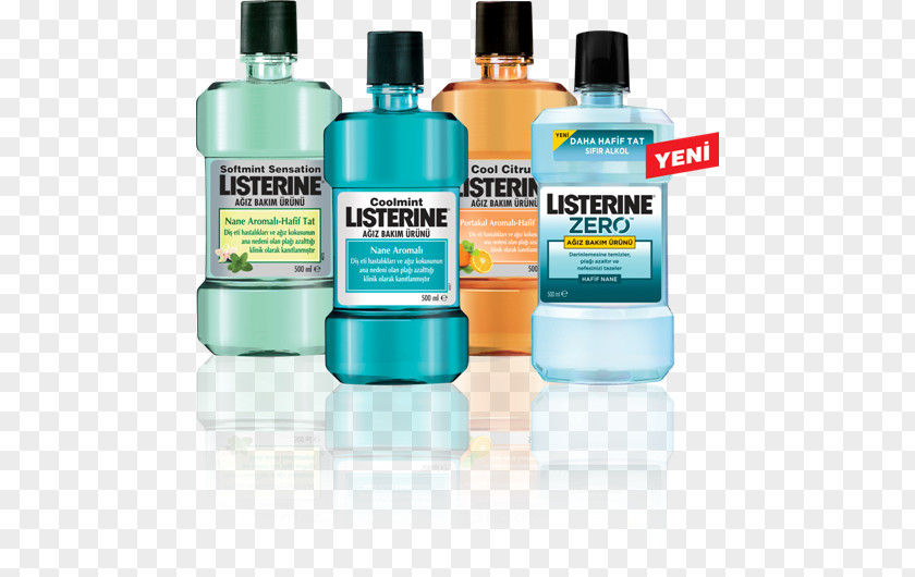 Listerine Mouth Gargling Tooth Liquid PNG