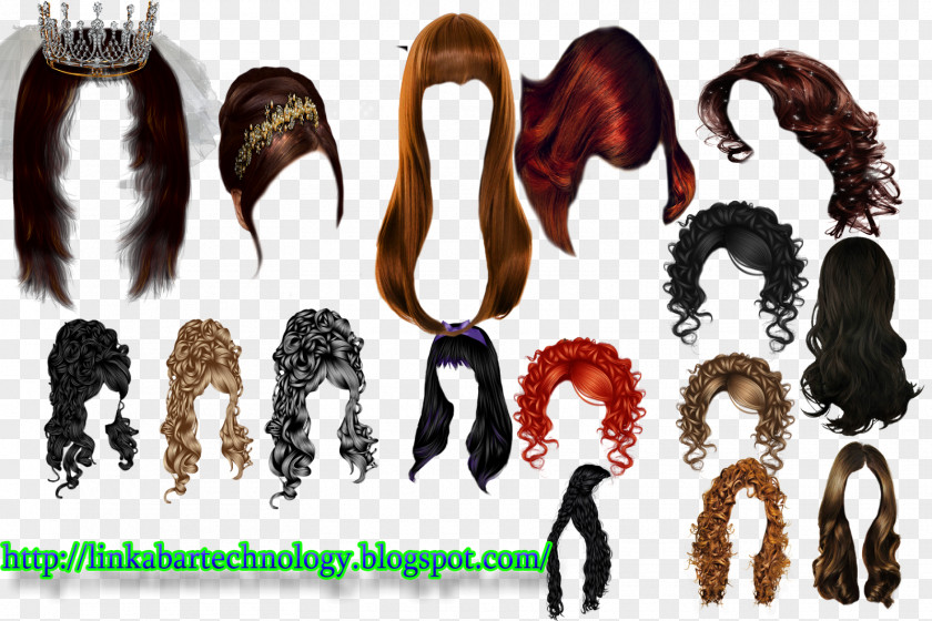 Optical Disc Hair Coloring Wig Disk Image Long PNG