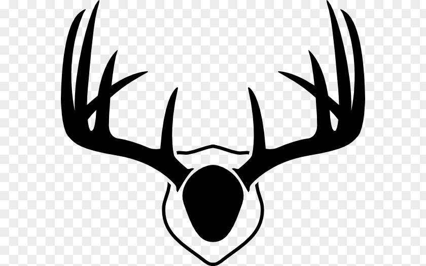 Skull Antlers Cliparts White-tailed Deer Elk Reindeer Red PNG