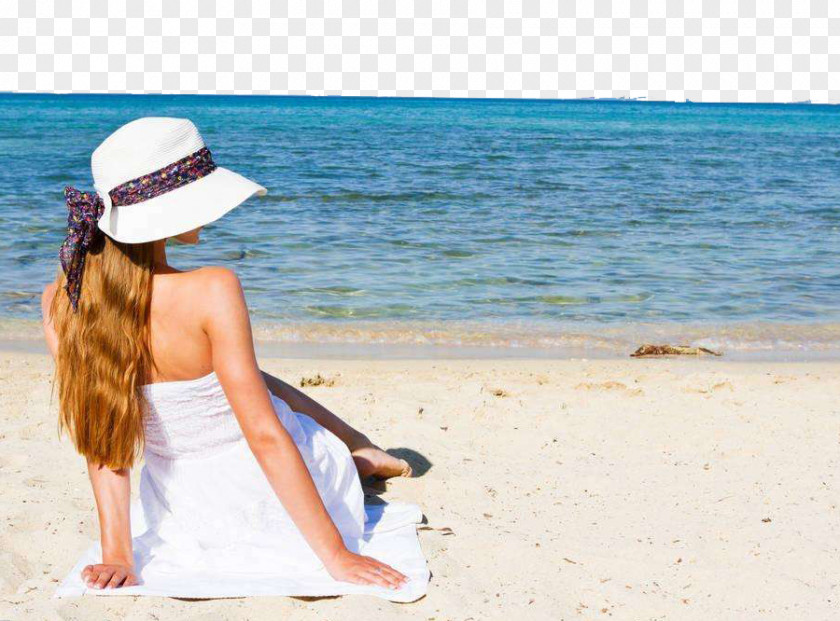 The Beauty Of Sea Breeze Beach Stock Photography Woman Royalty-free PNG