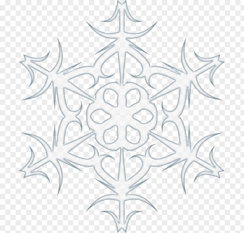 Cartoon Painted Light Blue Snowflake Decoration Baby PNG