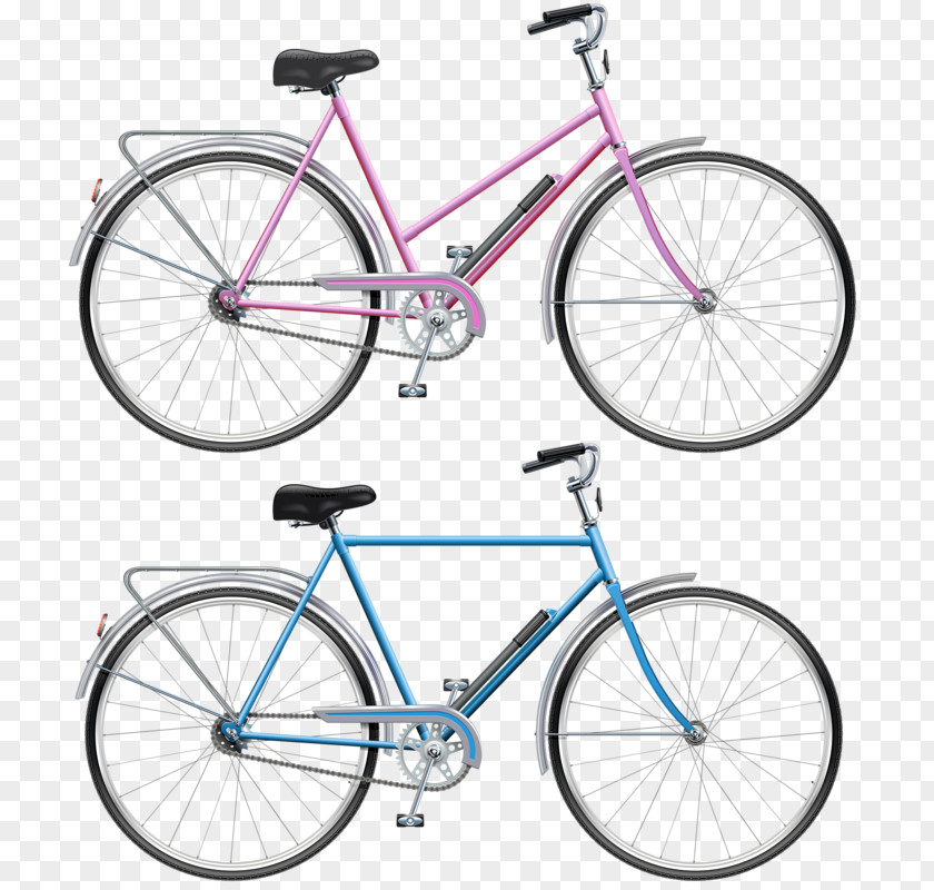 Hand-painted Bicycle Single-speed Cycling Fixed-gear Road PNG