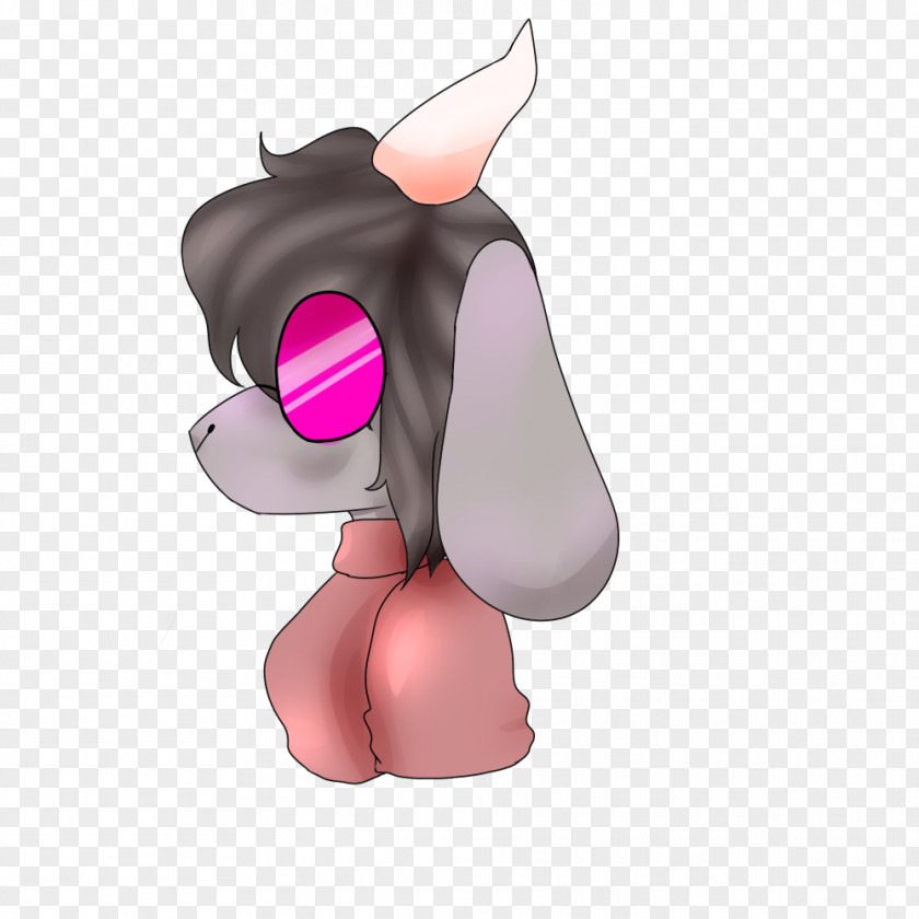 Satan Goat Pink M Figurine Ear PNG