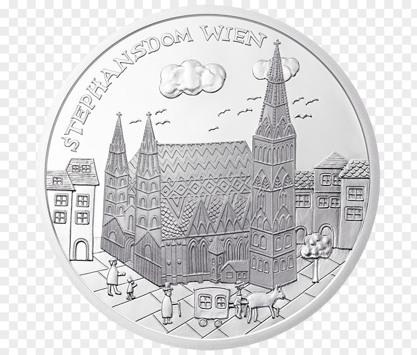 Silver Coin Austrian Mint Euro Coins PNG