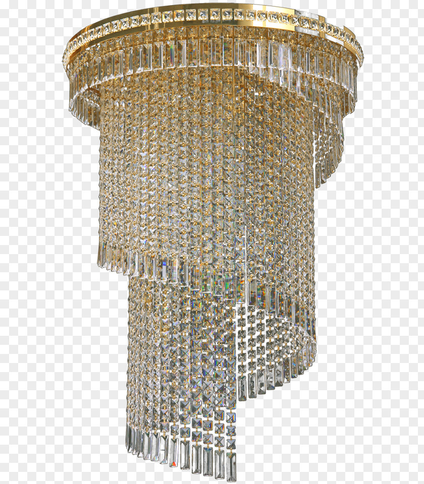 Spiral Light Chandelier Ceiling Fixture PNG