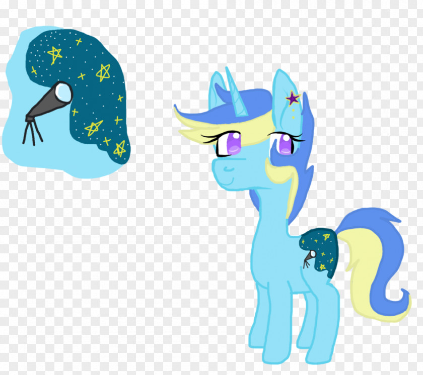 Starry Sky Horse Pony Vertebrate Cartoon PNG