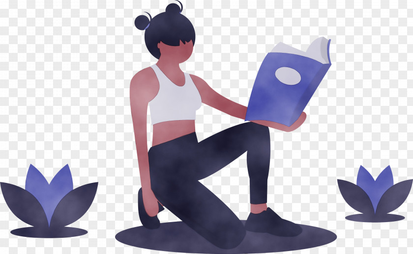 Cartoon Physical Fitness Animation Sitting Yoga PNG