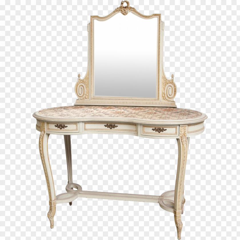 Vanity Table Lowboy Furniture Mirror PNG