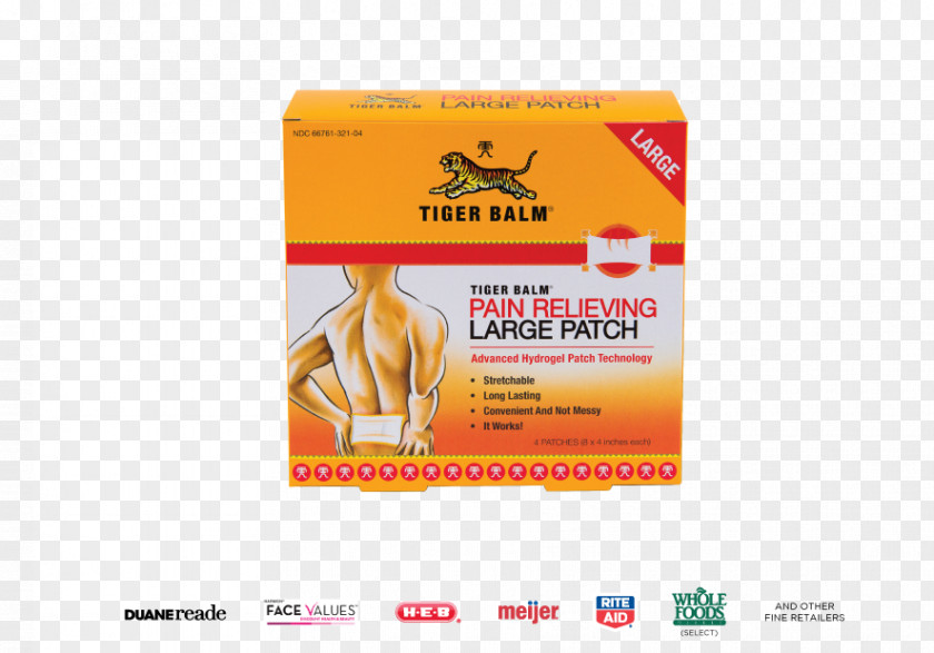 Back Pain Tiger Balm Liniment Transdermal Analgesic Patch Topical Medication Cream PNG