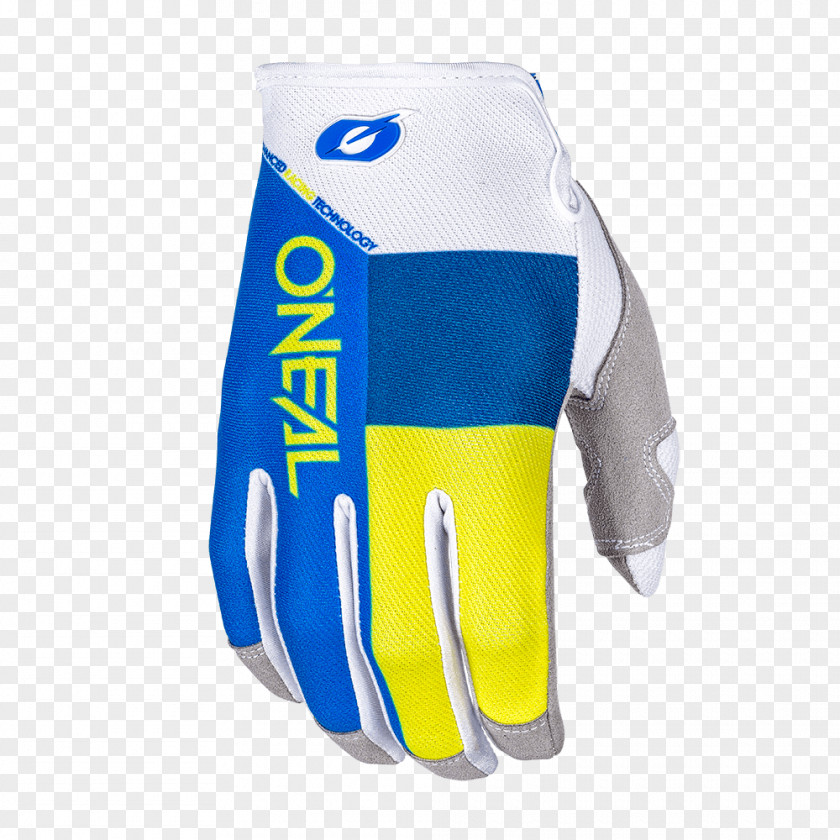 Blue: Yellow Glove Clothing Leather Enduro Kevlar PNG