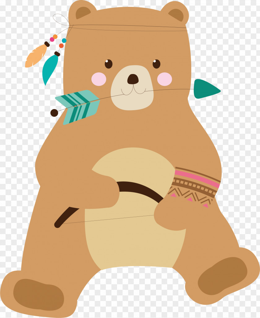 Brown Bear Teddy Illustration PNG bear Illustration, painted brown bear, illustration clipart PNG