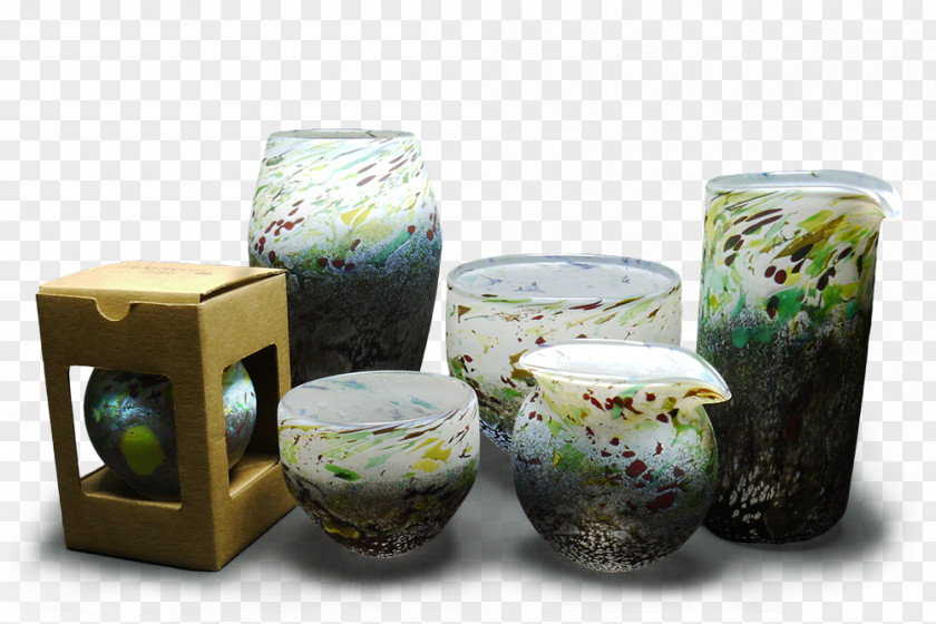 Glass Studio Art Ceramic Flowerpot PNG