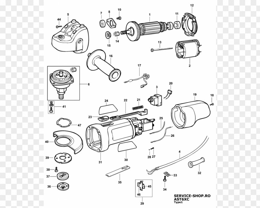 Black And Decker Tools & Grinding Machine Angle Grinder Augers PNG