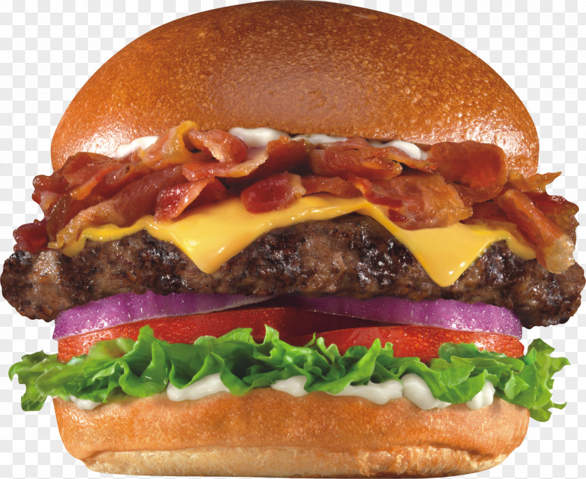Bacon Cheeseburger Hamburger Fast Food Whopper Buffalo Burger PNG
